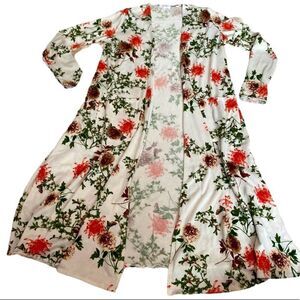 LuLaRoe Floral Long Sleeve Sweater with Pockets